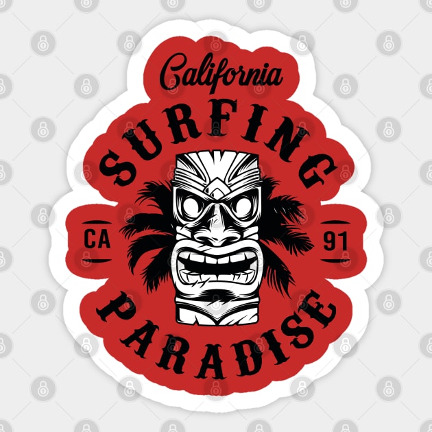 California surfing paradise Sticker by salimax
